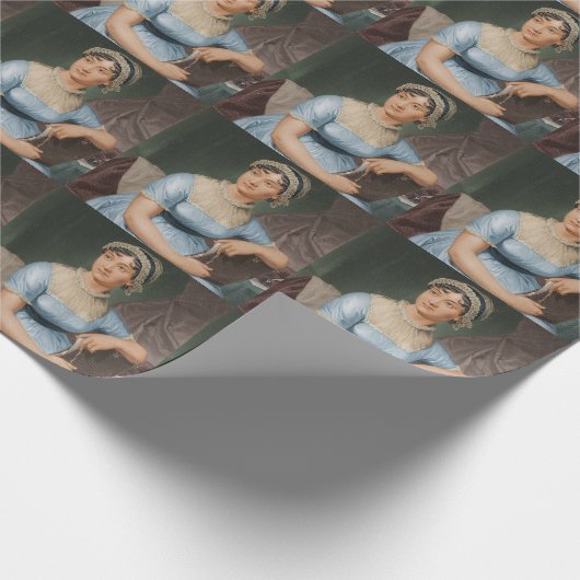 Jane Austen portrait Geschenkpapier (Ecke)