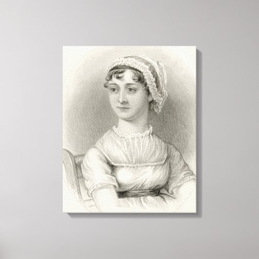 Jane Austen Portrait Leinwanddruck (Vorderseite)