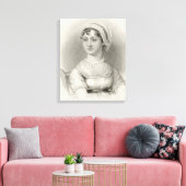 Jane Austen Portrait Leinwanddruck (Insitu (Wohnzimmer))
