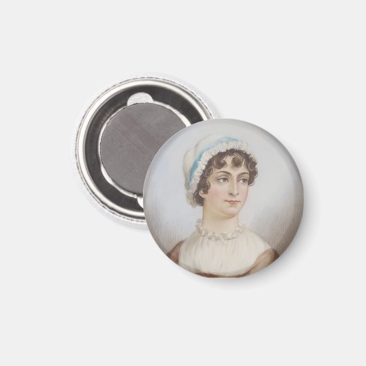 Jane Austen portrait Magnet (Vorderseite/Rückseite)