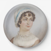 Jane Austen portrait Pappteller (Vorderseite)