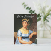 Jane Austen - Portrait Postkarte (Stehend Vorderseite)