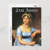 Jane Austen - Portrait Postkarte (Vorne/Hinten)