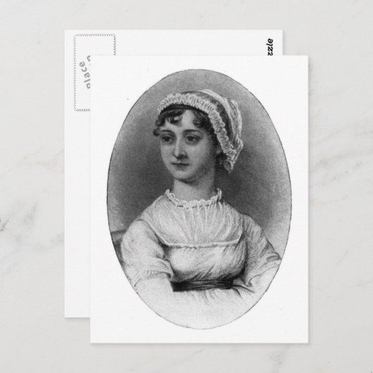 Jane Austen Portrait Postkarte (Vorne/Hinten)