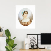 Jane Austen Portrait Print Poster (Heimbüro)