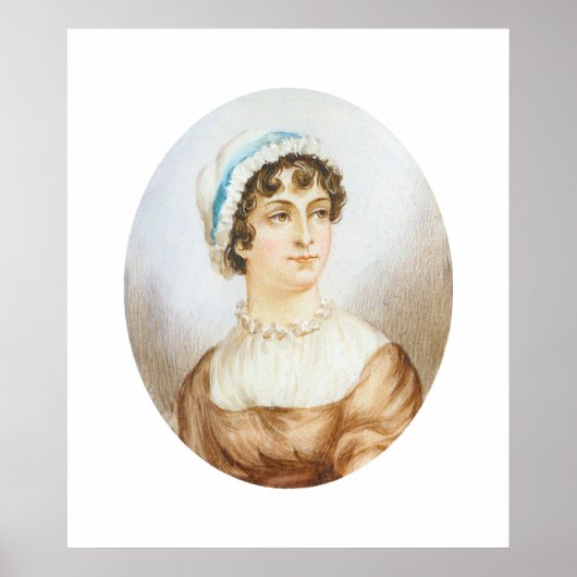 Jane Austen Portrait Print Poster (Vorne)