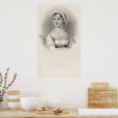 Jane Austen Portrait Sketch von Cassandra Austen Poster (Küche)