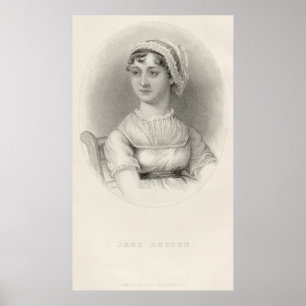 Jane Austen Portrait Sketch von Cassandra Austen Poster