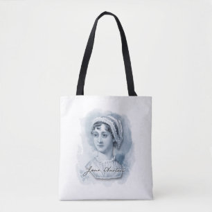 Jane Austen Portrait und Signature Tasche