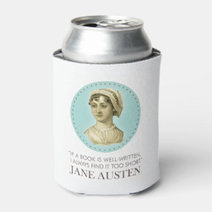 Jane Austen Portrait und Zitat zum Lesen Dosenkühler