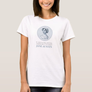 Jane Austen Portrait und Zitat zum Lesen T-Shirt
