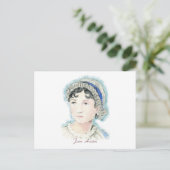 Jane Austen Portrait von Alice Flynn Postkarte (Stehend Vorderseite)