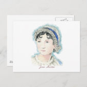 Jane Austen Portrait von Alice Flynn Postkarte (Vorne/Hinten)