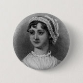 Jane Austen-Porträt Button (Vorderseite)