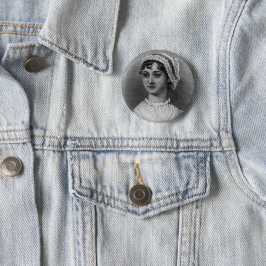 Jane Austen-Porträt Button (Beispiel)