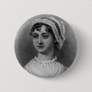Jane Austen-Porträt Button