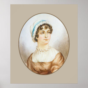 Jane Austen-Porträt-Druck-Plakat Poster