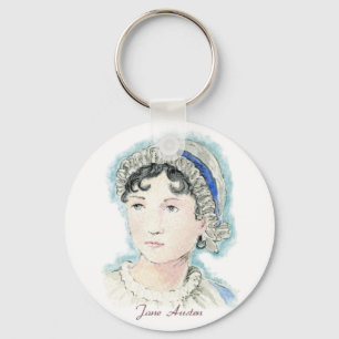 Jane Austen-Porträt durch Alice Flynn Schlüsselanhänger