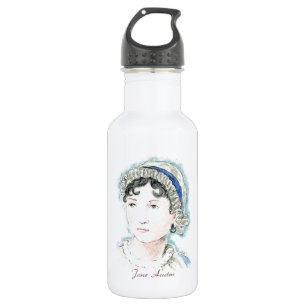 Jane Austen-Porträt durch Alice Flynn Trinkflasche