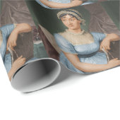 Jane-Austen-Porträt Geschenkpapier (Rolleneckpunkt)