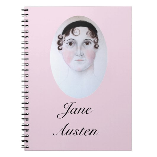 Jane-Austen-Porträt, Lesezeichen. Notizblock (Vorderseite)