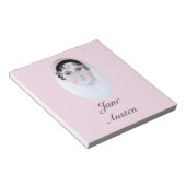 Jane-Austen-Porträt, Lesezeichen. Notizblock (angewinkelt)