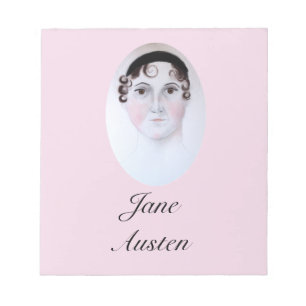 Jane-Austen-Porträt, Lesezeichen. Notizblock