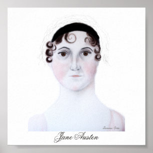 Jane-Austen-Porträt. Poster