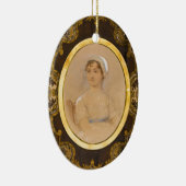 Jane Austen-Porträtverzierung Keramikornament (Rechts)