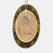 Jane Austen-Porträtverzierung Keramikornament (Links)