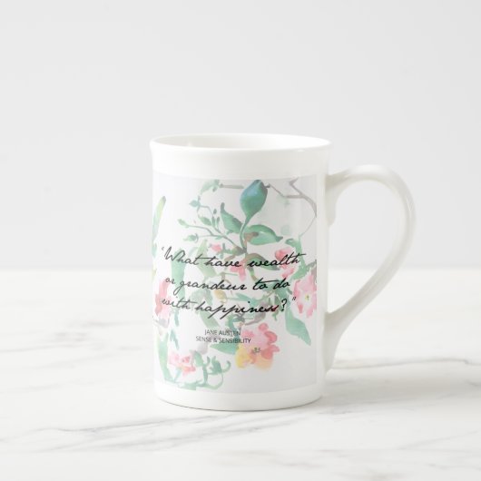 Jane Austen Porzellantasse (Rechts)