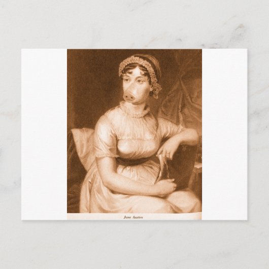 Jane Austen Postkarte (Vorderseite)