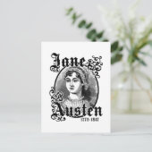 Jane Austen Postkarte (Stehend Vorderseite)