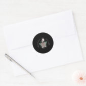 Jane Austen Pride &amp; pr Runder Aufkleber (Umschlag)