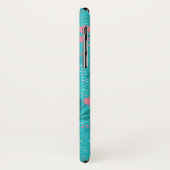 Jane Austen Pride and Prejudice Aquamarin & Pink F Case-Mate iPhone Hülle (Hinten/Links)