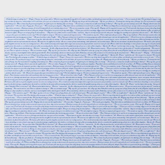 Jane Austen Pride and Prejudice Kapitel 1 Geschenkpapier (Flach)