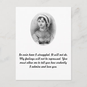 Jane Austen Pride Postkarte