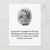 Jane Austen Pride Postkarte (Vorderseite)