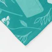Jane Austen Pride & Prejudice Aquamarin Floral Boo Fleecedecke (Ecke)