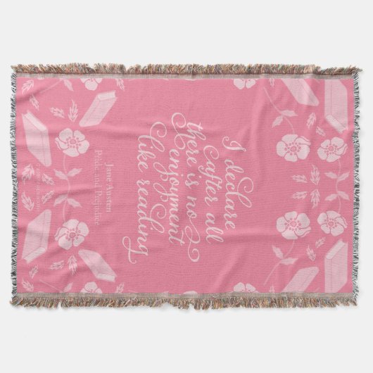 Jane Austen Pride & Prejudice Blumenkoffer Decke (Vorderseite)