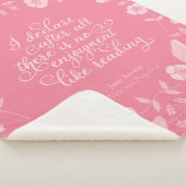 Jane Austen Pride & Prejudice Blumenkoffer Sherpadecke (3/4)