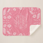 Jane Austen Pride & Prejudice Blumenkoffer Sherpadecke (Vorderseite (Horizontal))