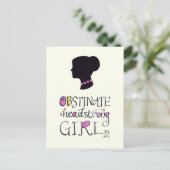 Jane Austen Pride & Prejudice Hand Letter Postkarte (Stehend Vorderseite)