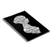 Jane Austen Pride & Prejudice Journal Black Notizblock (Rechte Seite)
