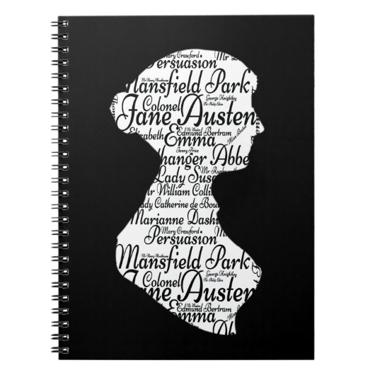 Jane Austen Pride & Prejudice Journal Black Notizblock (Vorderseite)