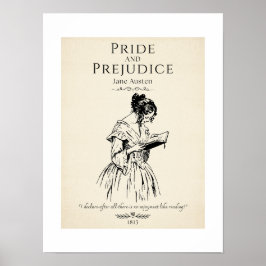 Jane Austen Pride und Literaturvorurteil Poster