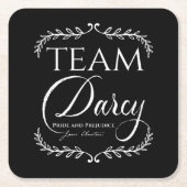 Jane Austen Pride und Prejudice Darcy Geschenk Bo Rechteckiger Pappuntersetzer (Vorderseite)