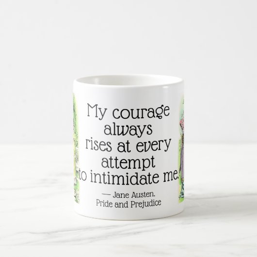 Jane Austen Pride und Prejudice Funny Book Zitat Kaffeetasse (Mittel)