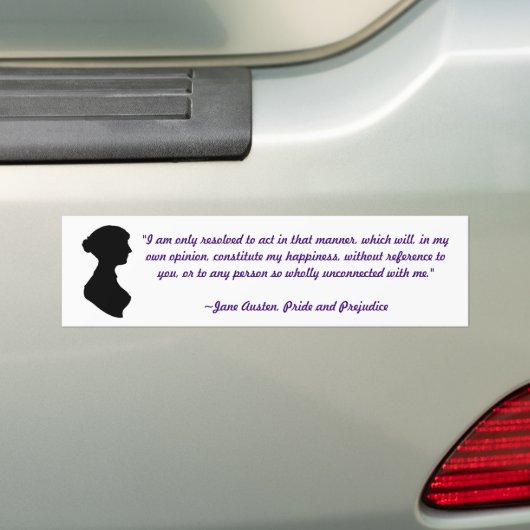 Jane Austen Quote Autoaufkleber (Auf Auto)