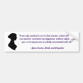 Jane Austen Quote Autoaufkleber (Vorne)